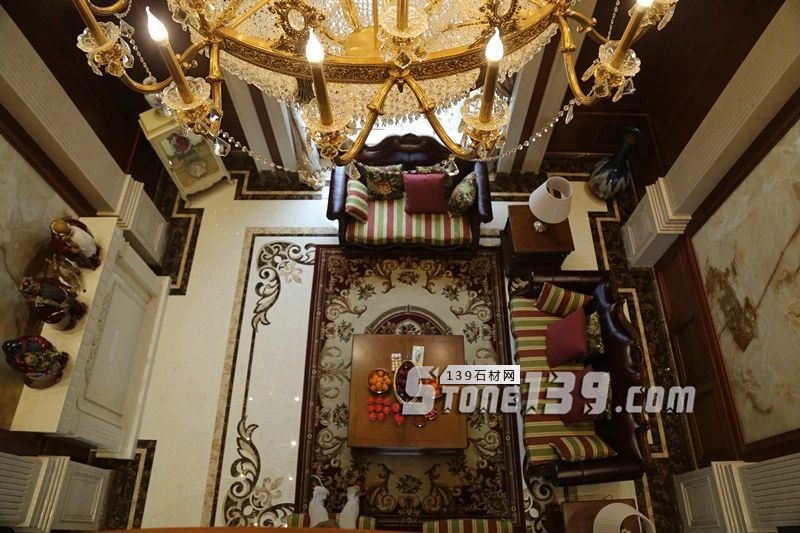 大理石豪宅家裝，中信山語湖別墅