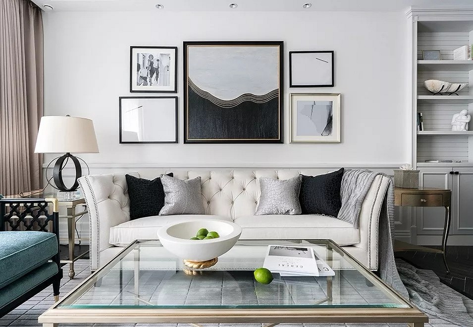 黑白大理石+金屬線，精致優雅的完美搭配