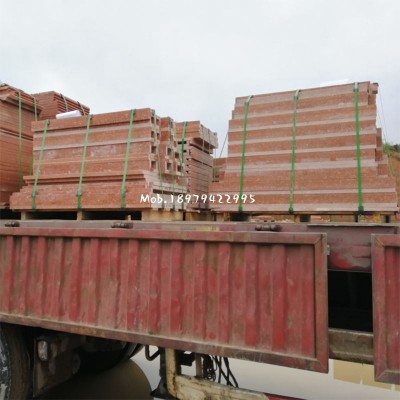 資溪紅花崗巖（光澤紅）成品發汽運走工地 帝王紅、富貴紅石材