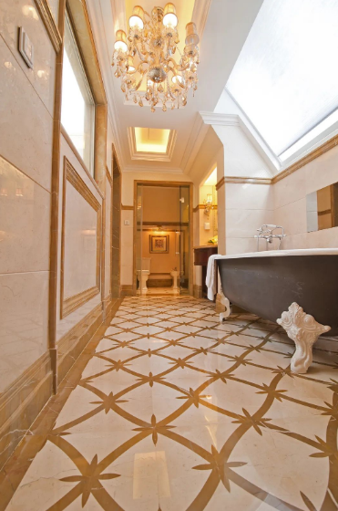 環球石材別墅大理石拼花案例